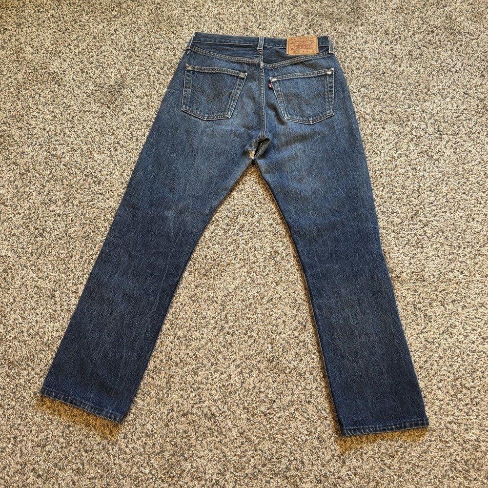 Vintage Levi's 501xx Made in USA Women's Distressing Size 29x36 Fit 27x28 Blue - Picture 4 of 12